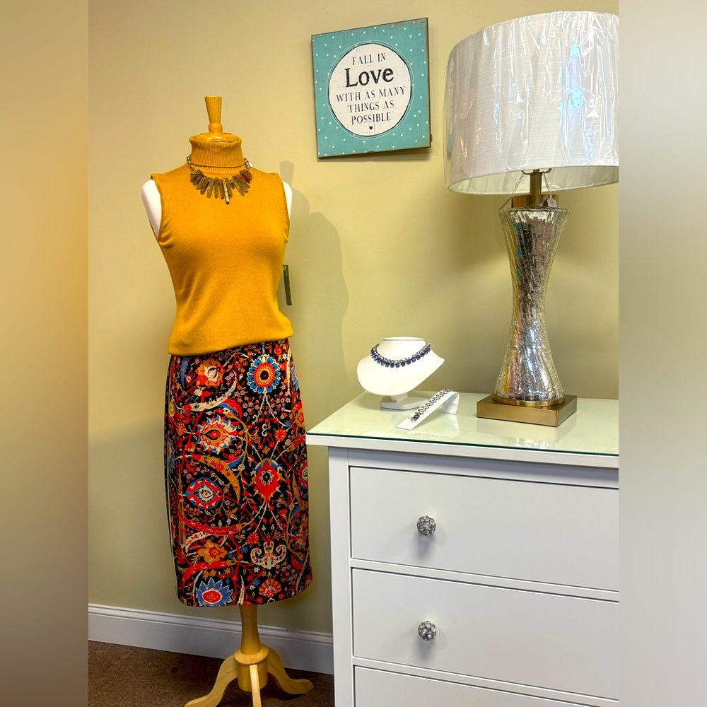 Gretchen Scott multi colored pencil skirt.